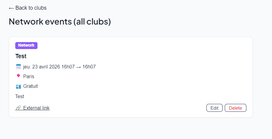 Veranstaltungen & Agenda