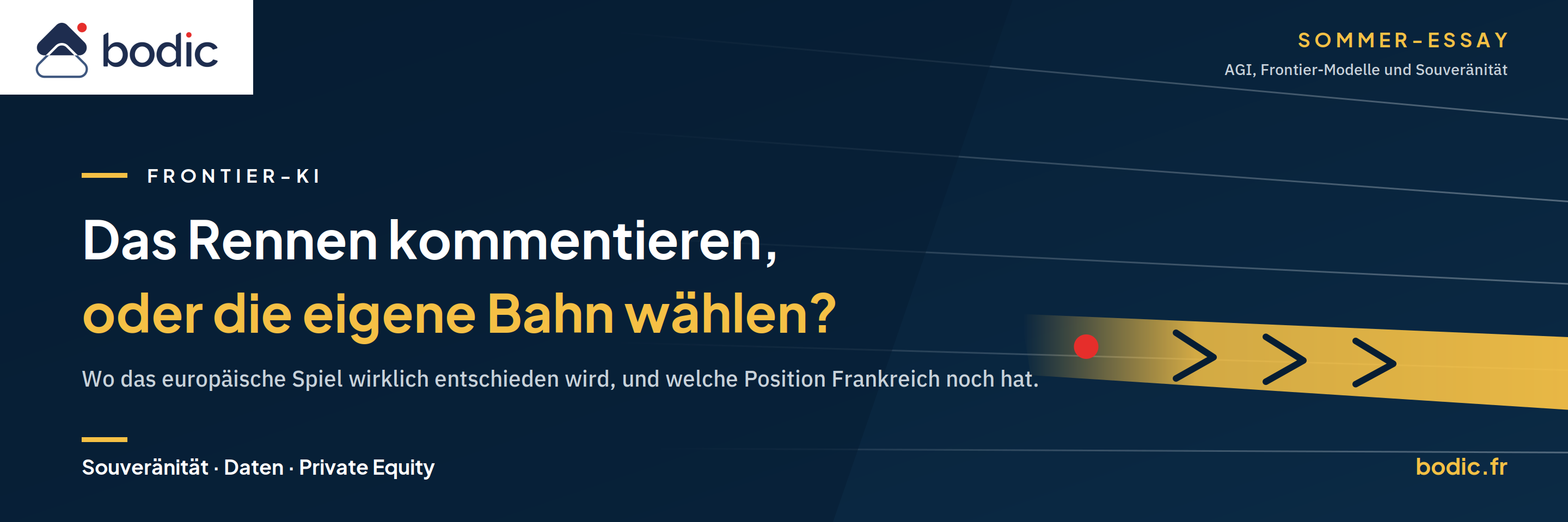 Grenz-KI: Wie man das Rennen kommentiert oder seine Spur wählt