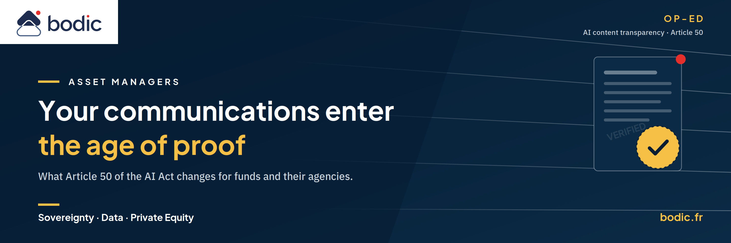 Asset Management Firms: Your Communications Have Just Entered the Era of Evidence-Based Communication
