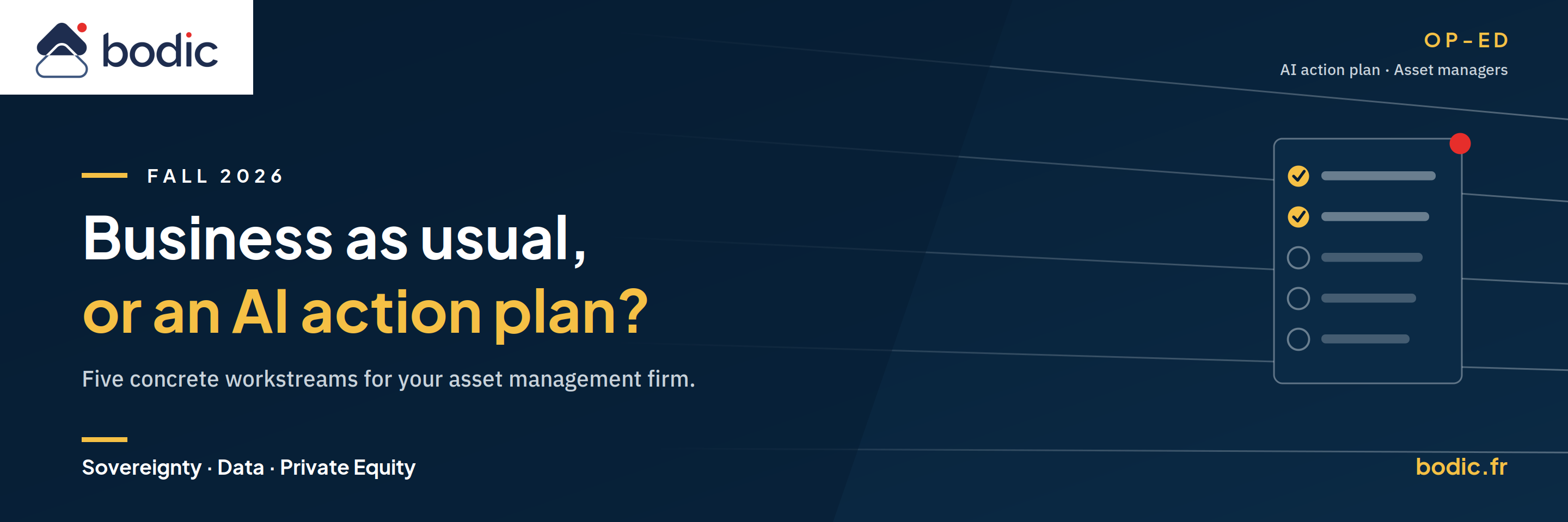 Back to School 2026: Business as Usual or an AI Action Plan for Your Asset Management Firm?