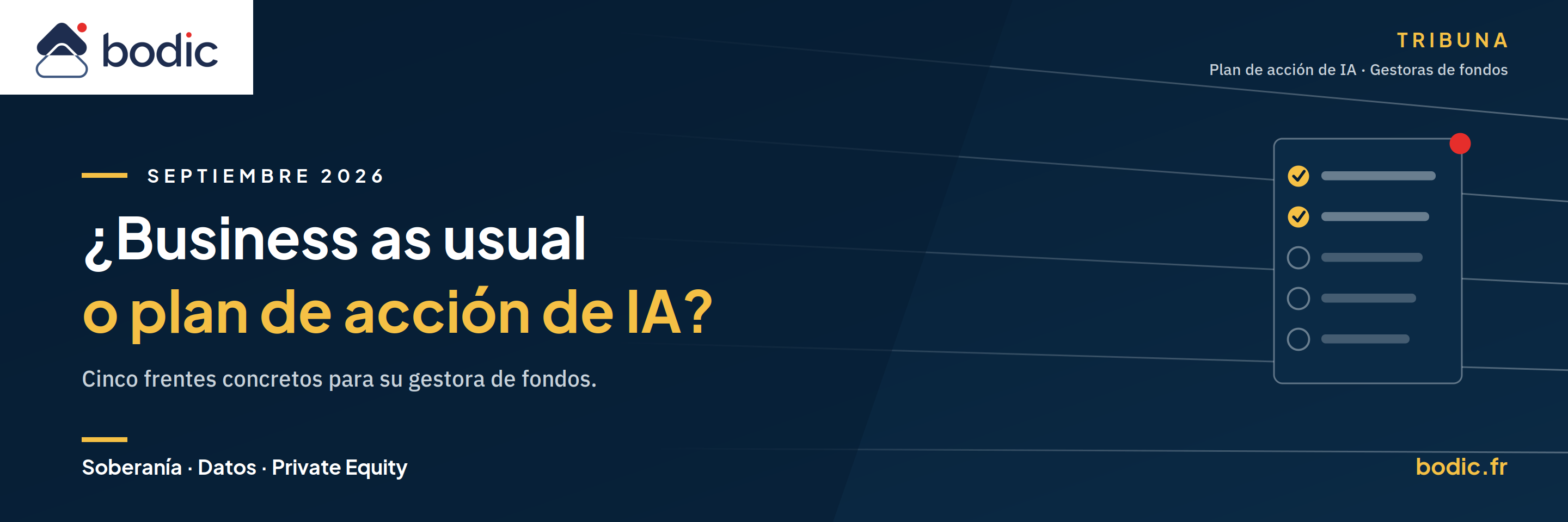 Inicio del curso 2026: ¿todo sigue igual o un plan de acción sobre IA para tu empresa gestora?