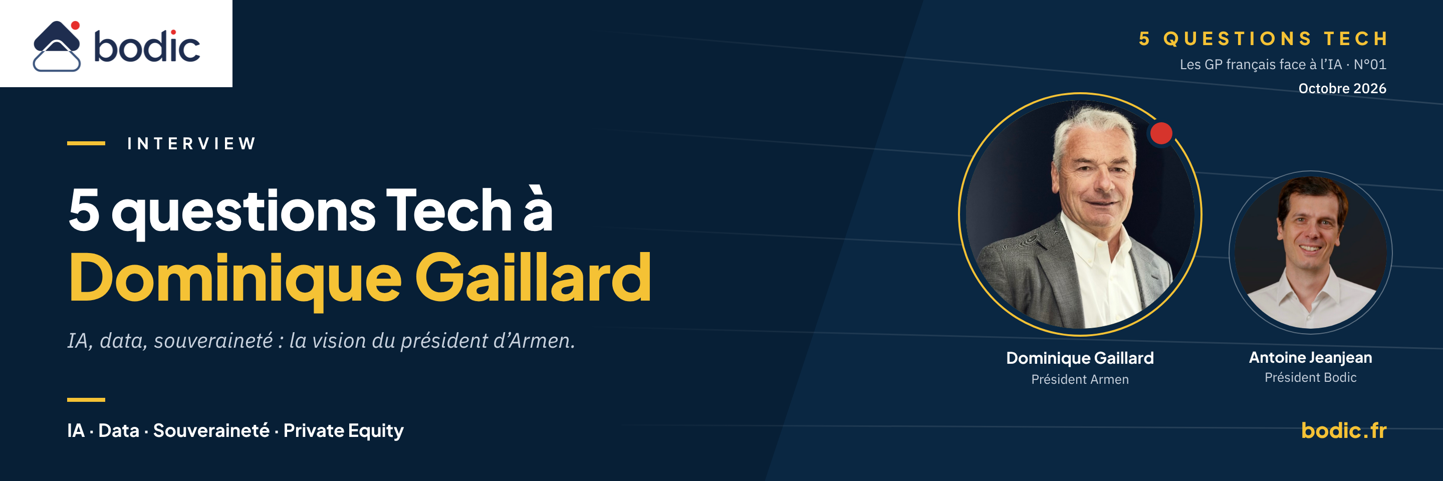5 questions Tech à Dominique Gaillard, Président d’Armen